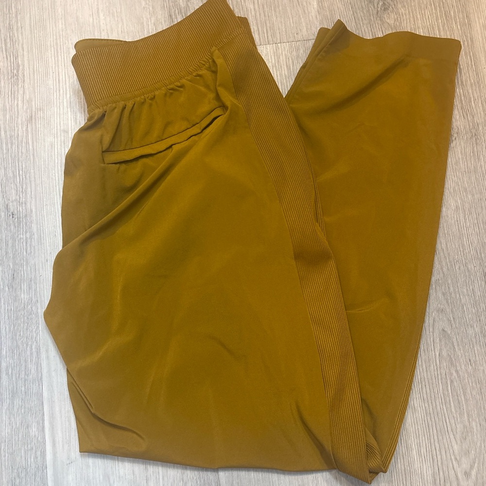 Athleta Mustard Track Joggers